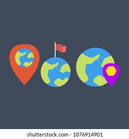 Worldwide icons set