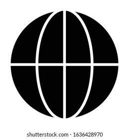 worldwide internet globe icon vector