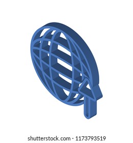 Worldwide isometric left top view 3D icon