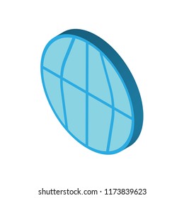 Worldwide isometric left top view 3D icon
