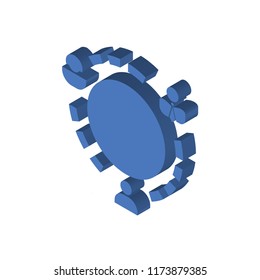Worldwide isometric left top view 3D icon