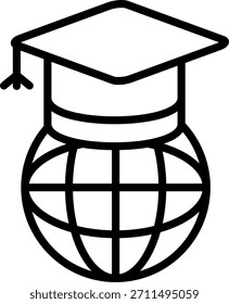 Ícone De Aprendizado Mundial Para Seu Projeto