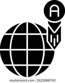 Worldwide Line vector Icon Design