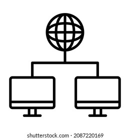 Worldwide Network icon vector image. Can also be used for web apps, mobile apps and print media.