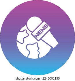Worldwide News vector icon. Can be used for printing, mobile and web applications.