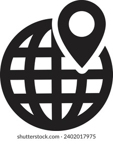 en todo el mundo. vector de ubicación de anclaje