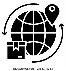 Worldwide Reach Icon Element For Design