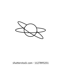 worldwide satellite network icon. Element of sosial media network icon for mobile concept and web apps. Thin line worldwide satellite network on white background