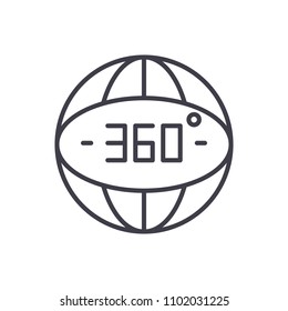 Worldwide service black icon concept. Worldwide service flat  vector symbol, sign, illustration.