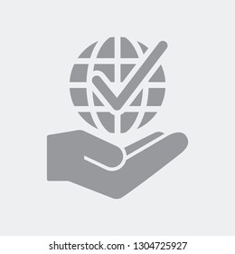 Worldwide services concept icon