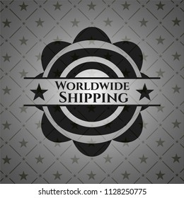 Worldwide Shipping black emblem