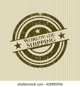 Worldwide Shipping grunge stamp