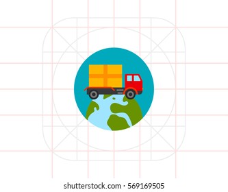 Worldwide Shipping Icon