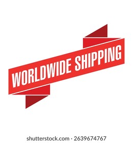Worldwide Shipping Letter Rubber Stamp Vector Design Template