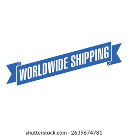Worldwide Shipping Letter Rubber Stamp Vector Design Template