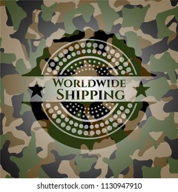 Worldwide Shipping on camo texture