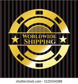 Worldwide Shipping shiny badge