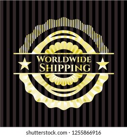 Worldwide Shipping shiny badge