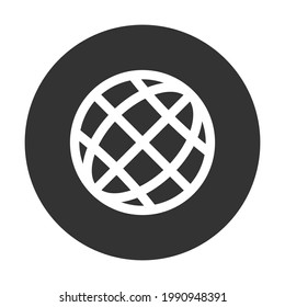 Icono de soporte a nivel mundial. EPS10 de ilustración vectorial