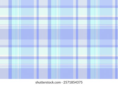 Worldwide textile fabric texture, japan vector seamless pattern. Good background check tartan plaid in light and blue colors.