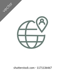 worldwide tracking icon