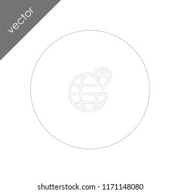 worldwide tracking icon