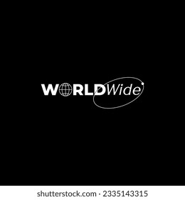 worldwide typography graphic design, for t-shirt prints, vector illustration 