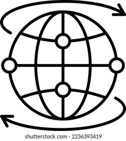 Worldwide vector icon. Can be used for printing, mobile and web applications.