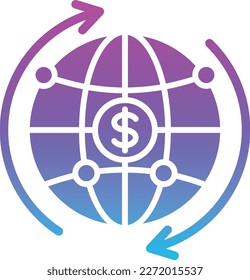 Icono de vector mundial. Se puede usar para imprimir, móviles y aplicaciones web.
