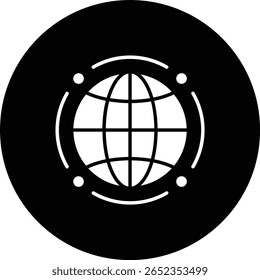 Ícone mundial do vetor. Pode ser usado para impressão, aplicativos móveis e da Web.