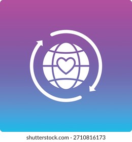 Ícone mundial do vetor. Pode ser usado para impressão, aplicativos móveis e da Web.