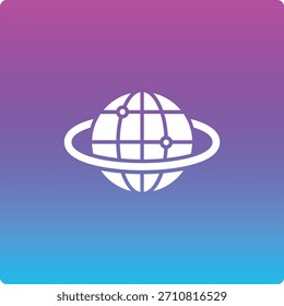 Ícone mundial do vetor. Pode ser usado para impressão, aplicativos móveis e da Web.