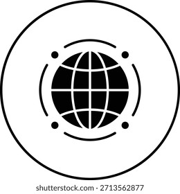 Ícone mundial do vetor. Pode ser usado para impressão, aplicativos móveis e da Web.