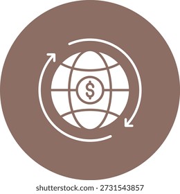 Icono mundial del Vector. Se puede utilizar para aplicaciones de impresión, móviles y de Web.