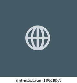 Worldwide vector icon. Worldwide concept stroke symbol design. Thin graphic elements vector illustration, outline pattern for your web site design, logo, UI. EPS 10.