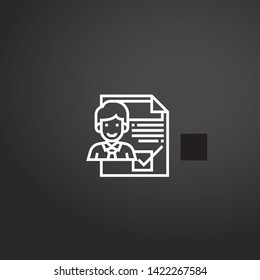 Worldwide vector icon. Worldwide concept stroke symbol design. Thin graphic elements vector illustration, outline pattern for your web site design, logo, UI. EPS 10.
