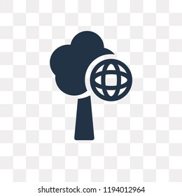 Worldwide vector icon isolated on transparent background, Worldwide transparency concept can be used web and mobile