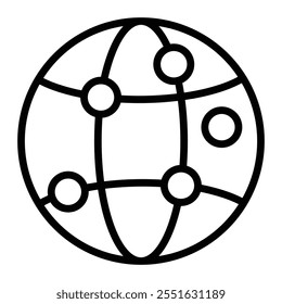 Worldwide Vector Line Icon Design