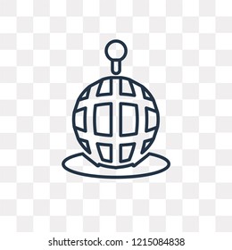 Worldwide vector outline icon isolated on transparent background, high quality linear Worldwide transparency concept can be used web and mobile