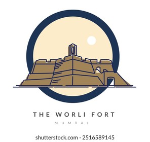 Worli Fort Mumbai, India - Ilustración de stock como archivo EPS 10