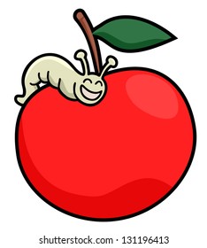 Worm apple