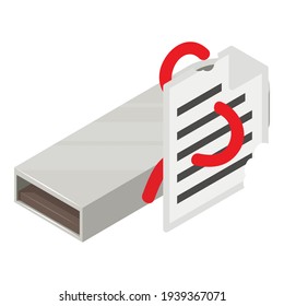 Icono de ataque de gusano. Isométrica ilustración del icono del vector de ataque de gusano para la web