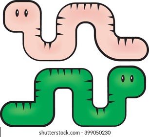 Worm - Bug Clip-art - Vector Illustration