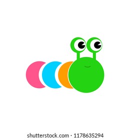 Worm cartoon icon