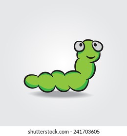 Worm Cartoon Vector