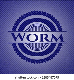 Worm denim background