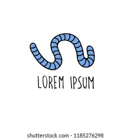 worm doodle icon