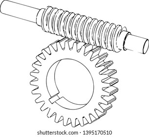 Worm gear is a mechanical part in machine and equipment.