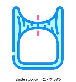 vector de icono de color de agujero de gusano. signo de agujero de gusano. ilustración de símbolo aislado