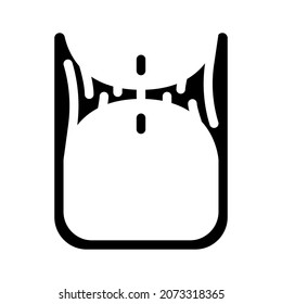 worm hole glyph icon vector. worm hole sign. isolated contour symbol black illustration